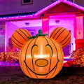 Mouse Theme Inflatable Pumpkin Cute Halloween Blow Up Yard Decorations for Party Garden Lawn Decor