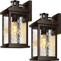 VIANIS 2 Pack Large Adjustable-Sensitivity Motion Sensor Outdoor Lights