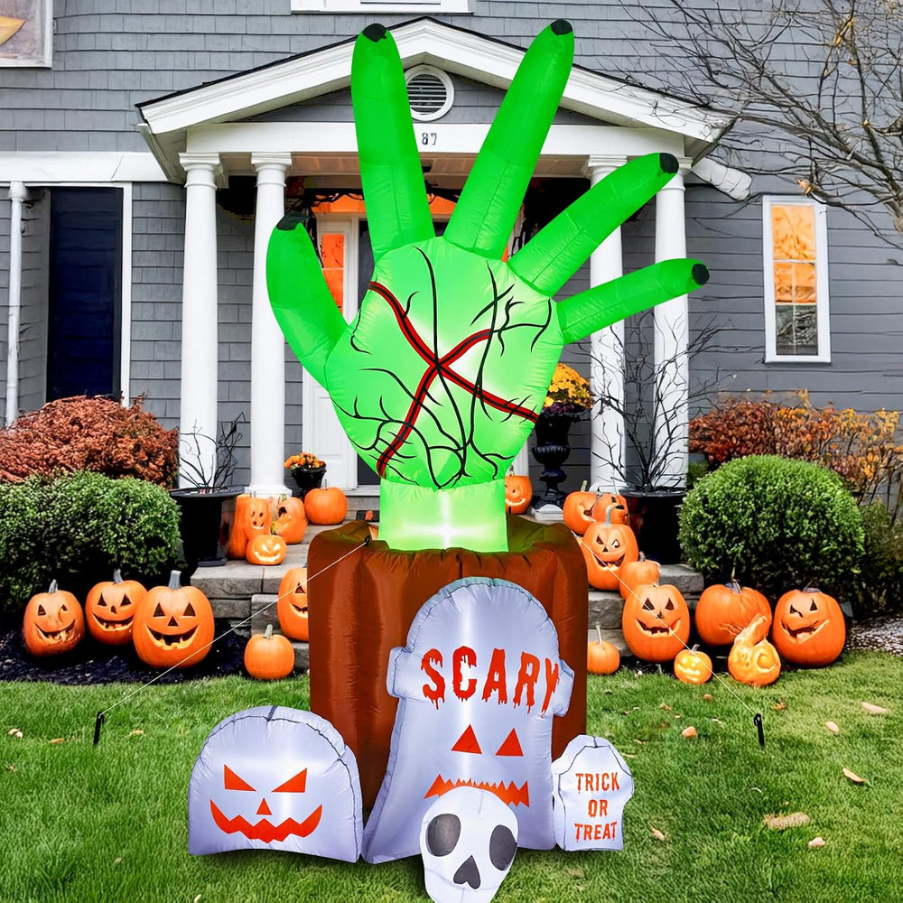 Garma 8.6 FT Halloween Inflatables Decirations Outdoor Animated Zombie Hand