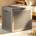 Fancyango 35 Gallon Outdoor Storage Deck Box Waterproof, Grey