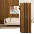 Art3d 4-Piece 94 x 12.6 Inch Acoustic Lightweight Slat Wall Panel