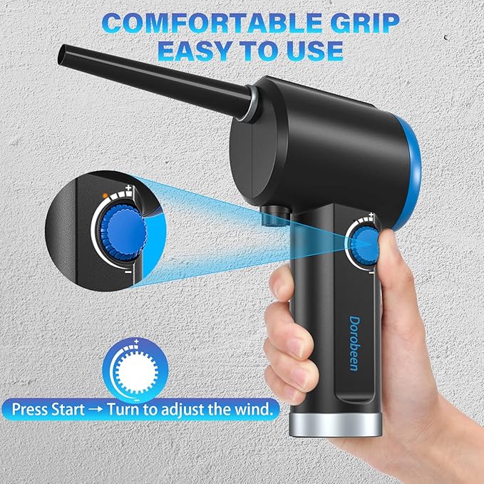 DOROBEEN Compressed Air Duster, Electric Air Duster, Cordless Air Duster
