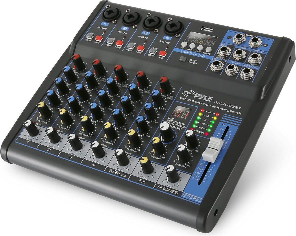 Pyle Professional 6 Channel Audio Mixer
