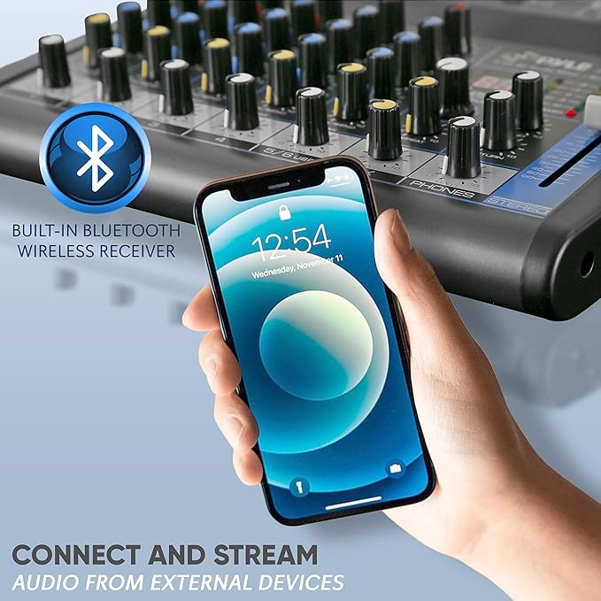 Pyle Professional 6 Channel Audio Mixer