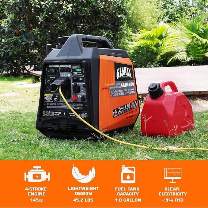 GENMAX Generator，EPA Compliant, Eco-Mode Feature, Ultra Lightweight