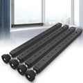 WooFog Adjustable Window Security Bars Vertical, Heavy Duty Sliding Patio Glass (4 PCS)