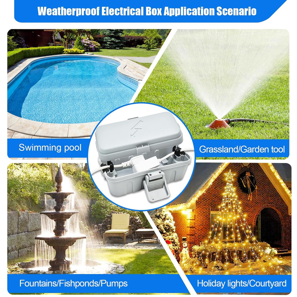hrensaw 3pcs small weatherproof electrical connection box(inner 5.5x3x2.2inch),outdoor on a desk or shelf