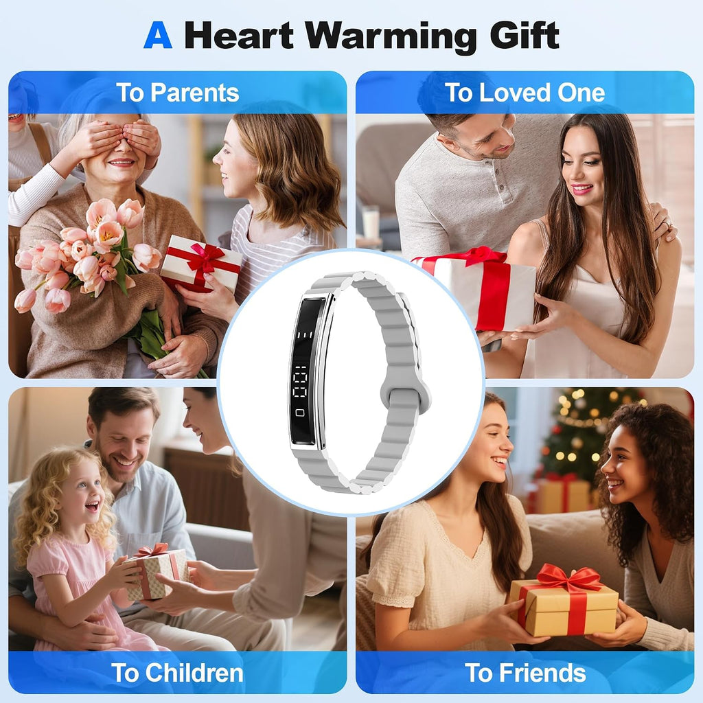 smart bracelet for women & men, health activity, front angle view