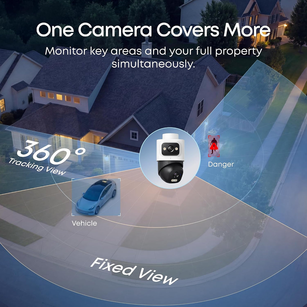 eufy security nvr system e50,4-cam kit,4k dual-lens bullet-ptz, close-up detail
