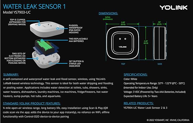 YoLink X3 Version Smart Water Leak Protection Kit: X3 Valve Controller