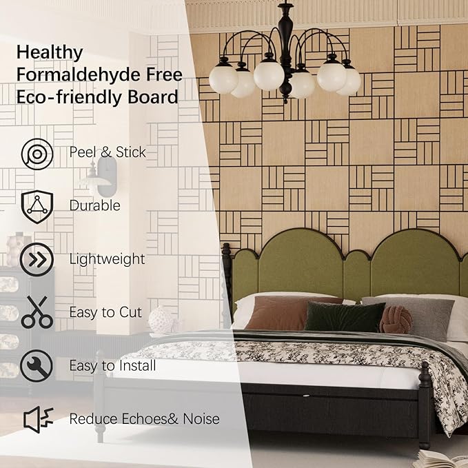 ARMURO 4 Packs Acoustic Wall Panels