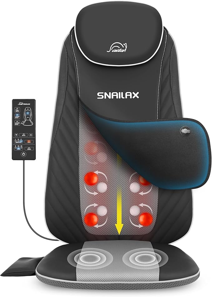 Snailax Christmas Gifts for Dad, Mom Shiatsu Back Massager