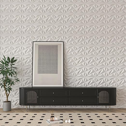 Art3dwallpanels 50 Pack 3D Wall Panel Diamond