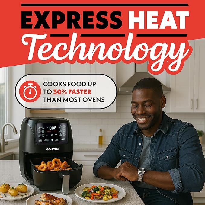 Gourmia Air Fryer - 6 Qt Large Capacity