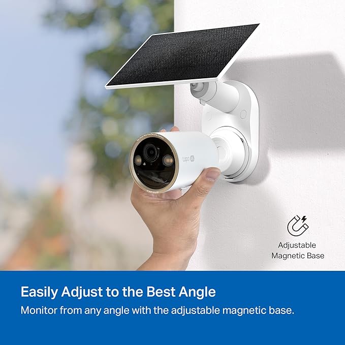 Tapo MagCam 4K Outdoor Wireless Security Camera – Battery Power