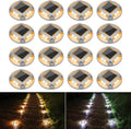 VOLISUN Solar Driveway Marker Lights Dock Marine Led Deck Outdoor 16 Pack