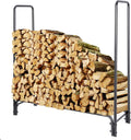 ZENY Firewood Log Rack Outdoor Indoor 4ft Heavy Duty Wood Storage Holder for Fireplace, Fire Wood Storage Stacker Stand