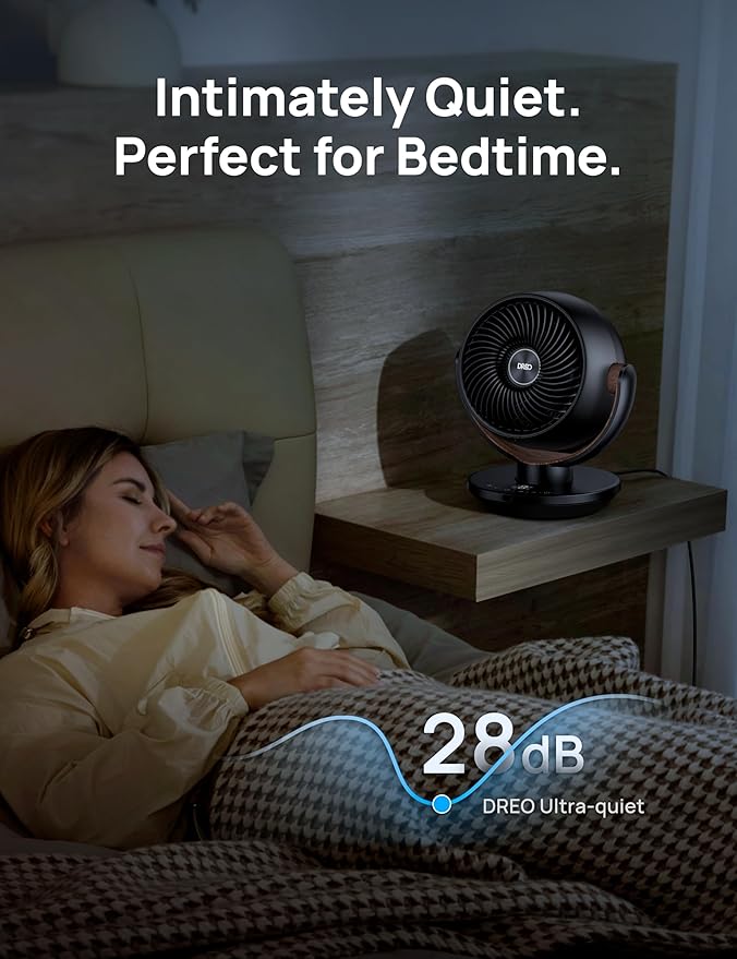 Dreo Fan for Bedroom, Desk Air Circulator Fan