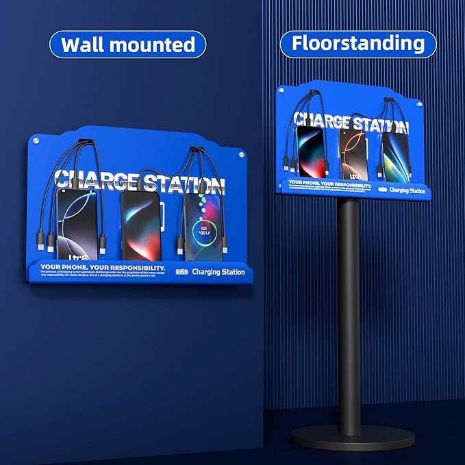 Wall Mounted 8 Port Charging Station