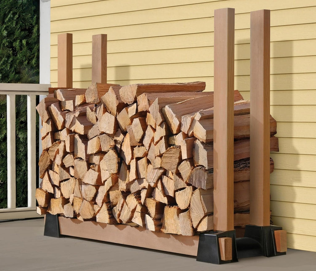 shelterlogic lumberrack firewood rack adjustable plastic bracket kit, side view