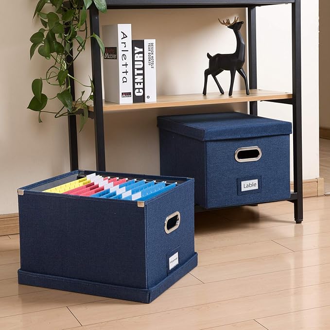 PRANDOM File Organizer Box (Set of 2)
