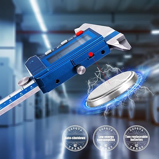 Dasqua Digital Caliper 8", IP54 Stainless Steel Water Resistant Caliper