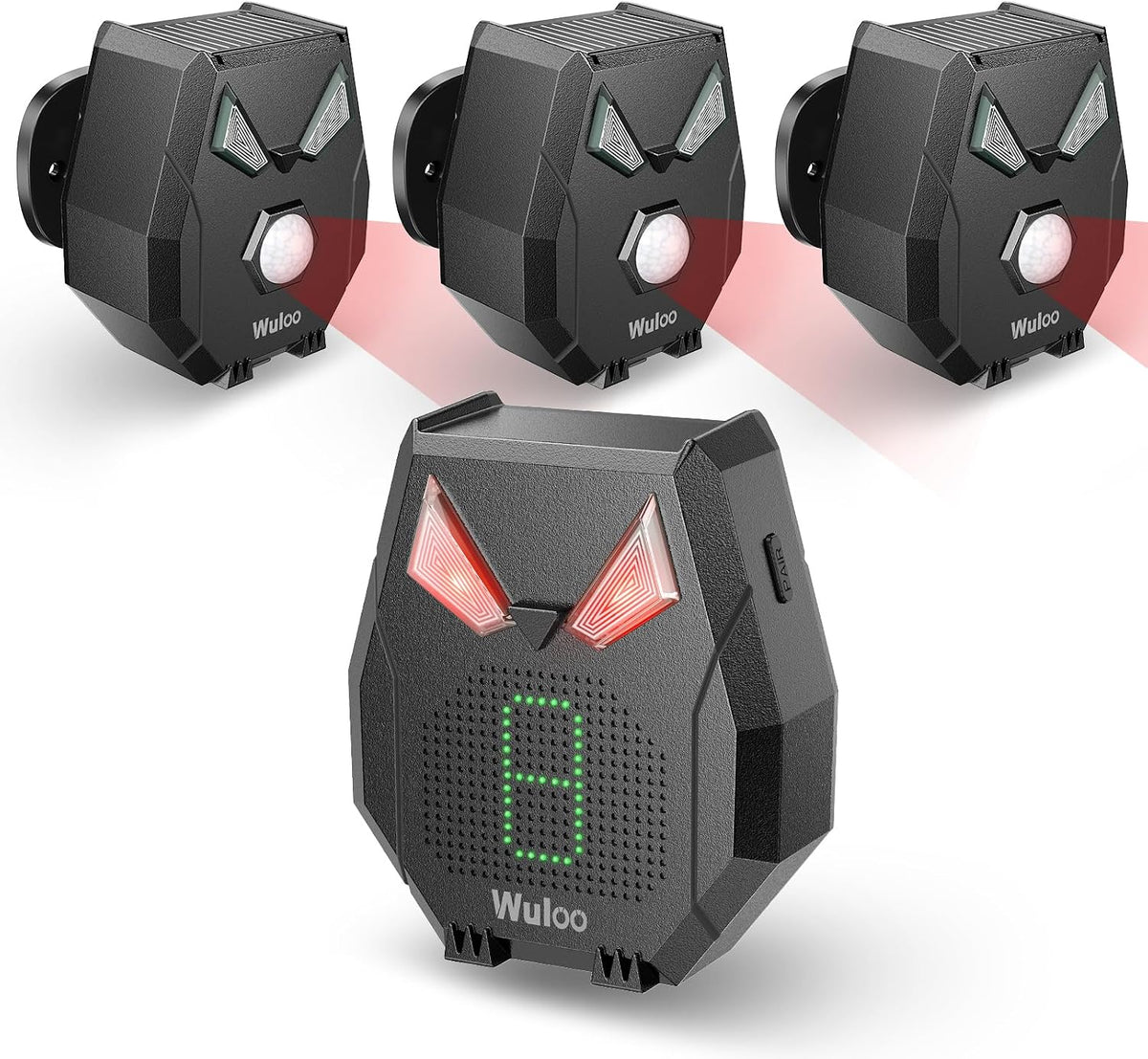 Solar Driveway Alarm Wireless Outside Weatherproof 1/2 Mile Long Range