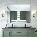 Mirrorons Beveled Mirror, Wall Mirror 40" x 32", Frameless Rectangle Bathroom