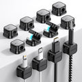 12 Pack Magnetic Cable Management Clips, Phone Electric Charging Cord Holder