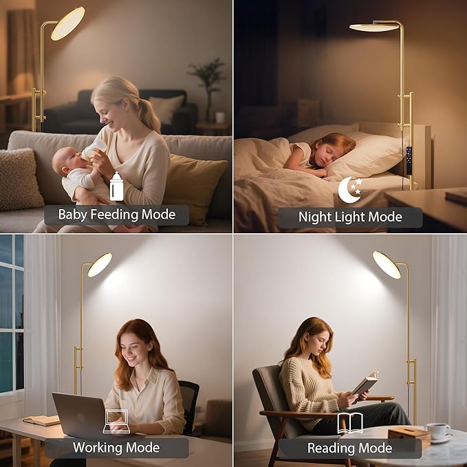 SUNMORY 32W/3000LM Floor Lamps, Super Bright LED Standing Lamp
