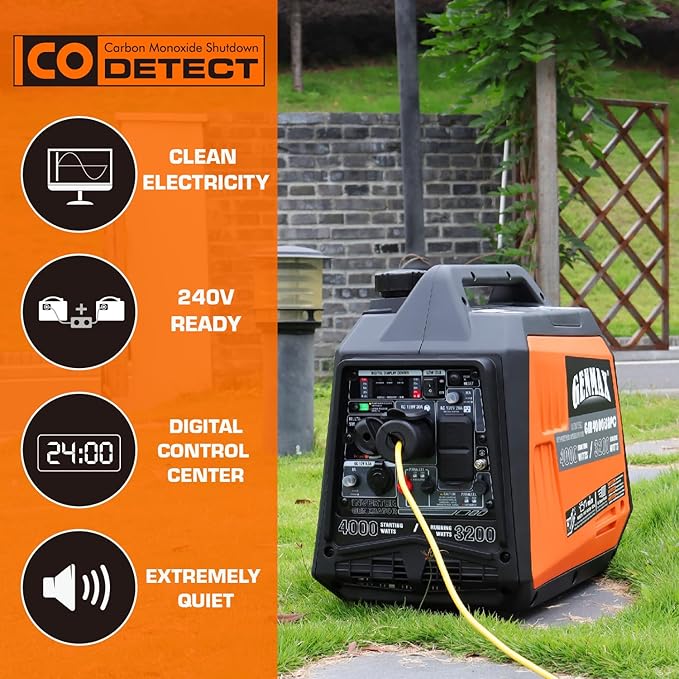 GENMAX Generator，EPA Compliant, Eco-Mode Feature, Ultra Lightweight