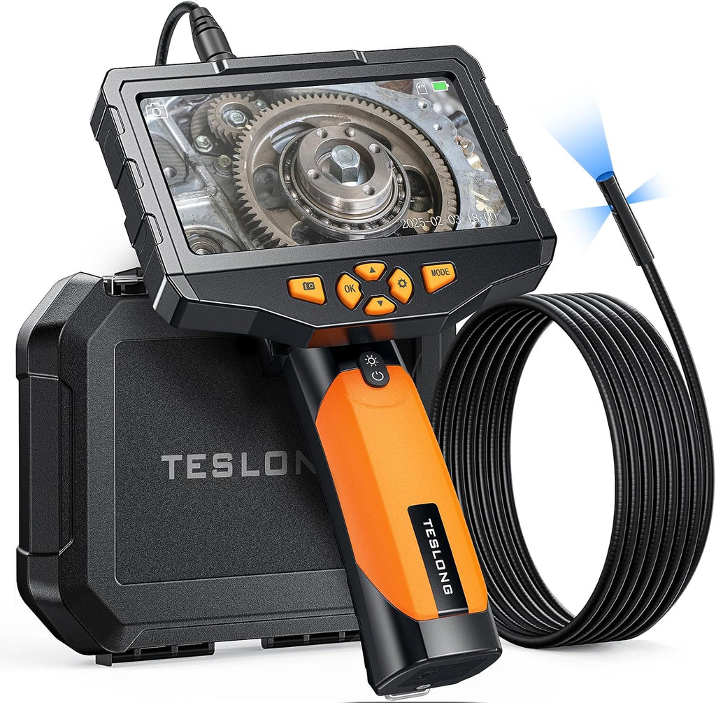 Triple Lens Borescope Inspection Camera, Teslong Professional Endoscope