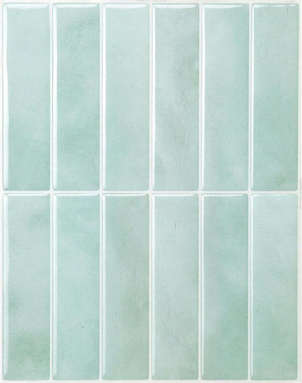 smart tiles peel and stick backsplash, side view