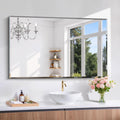 CILIBER Beveled Bathroom Mirror, 30x48 Large Frameless Mirrors