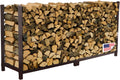 Woodhaven 8-ft Raised Firewood Rack Brown, 1/2 Cord w/o Cover | Made in USA
