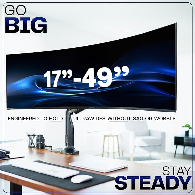 VIVO Aluminum Ultrawide Monitor Stand, Fits up to 49 inch Computer Screens
