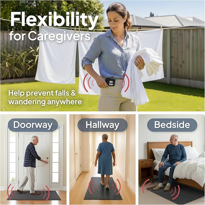Smart Caregiver Floor Mat Alarm and Pager System