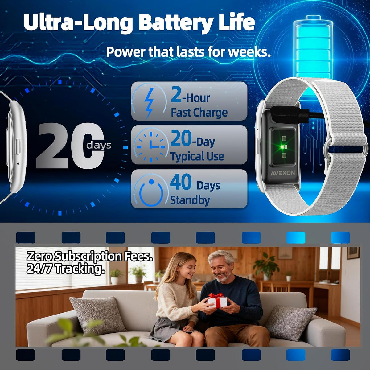 smart bracelet,health and fitness trackers for women and showing dimensions