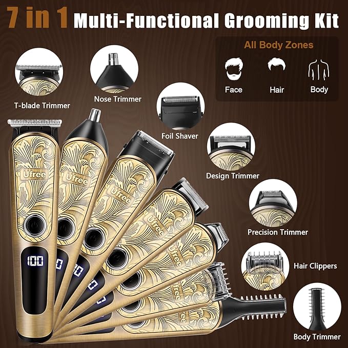 Ufree Gifts for Men, Beard Trimmer