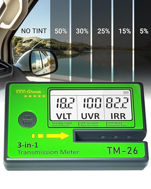 Digital Car Window Tint Meter TM-26 / Side Window Tint, Sun Control Film