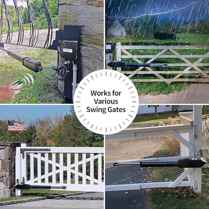 TOPENS A8131 Single Swing Gate Opener Heavy Duty Automatic Gate Motor
