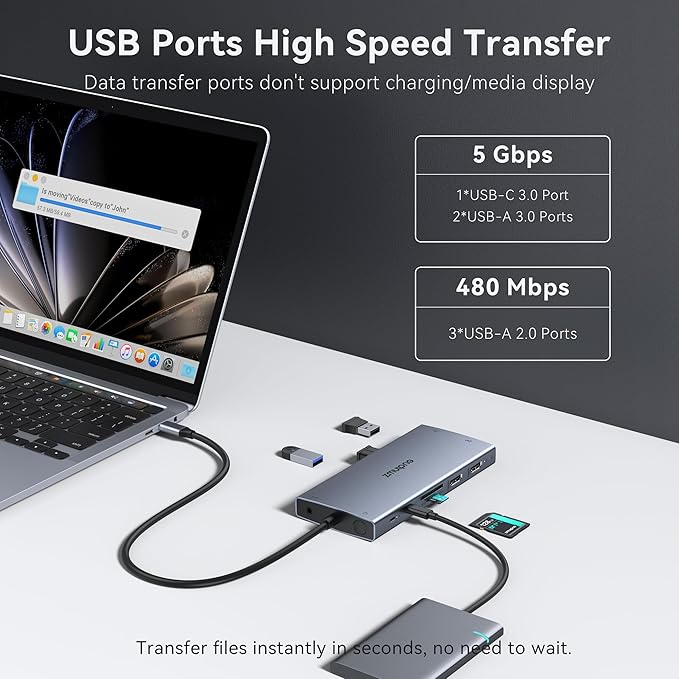 USB C Laptop Docking Station