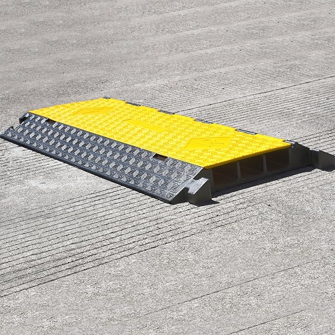 OranLite Rubber Cable Protector Ramp, Heavy Floor Cable Wire Cord Cover Speed