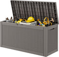 Outdoor Storage Box Waterproof, 80 Gallon Deck Box for Patio Storage