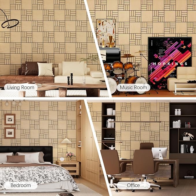 ARMURO 4 Packs Acoustic Wall Panels