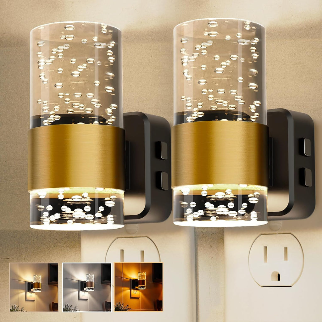 Night Lights Plug into Wall 2 Pack, Dimmable Night Light