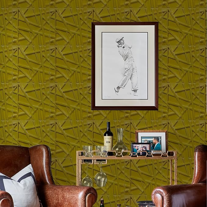 LEVOWAY 3D Wall Panels for Interior Wall Decor, 11.8''x11.8'' 33 Pack Accent