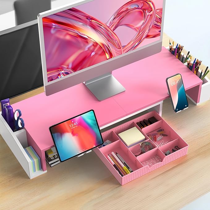 Simple Houseware Desk Dual Monitor Stand Riser