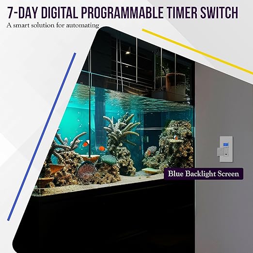 Enerlites 7 Days Digital in-Wall Programmable Timer Switch (4 Pack)