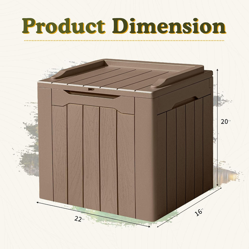 devoko 31 gallon waterproof outdoor storage box resin, package contents